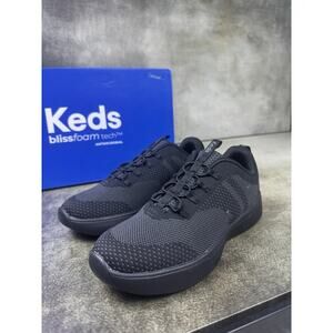 Keds Blissfoam KW-BLISAL-5 Black Knit Sneakers Women’s 5M Machine Washable